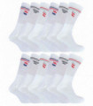 12 Pairs Mens 019 Sport Socks (6-11 / White)