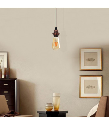 Pendant Light 2 Pack Vintage Industrial Copper E27 UK Holder Home Lighting