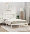 Bed Frame White Solid Wood 160x200 cm