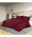 Duvet Cover Set Bordeaux 200x220 cm Cotton