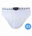 KXSS - 3 Pairs Mens Briefs (Medium / White)