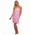 Ladies Towelling Wrap (S/M / LN589 Pink)