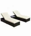 Rattan Lounger Set