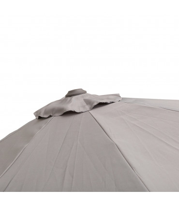 Aluminium Grey 2.95 x 2.5 m 3m Cantilever Parasol Umbrella Sun UV Protection