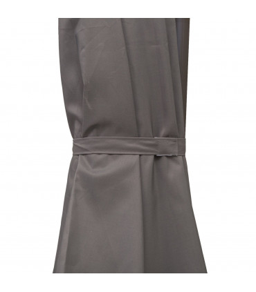 Aluminium Grey 2.95 x 2.5 m 3m Cantilever Parasol Umbrella Sun UV Protection