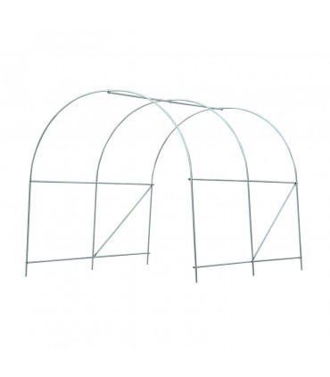 Greenhouse-White PE 2.5m x 2m x 2m Polyethylene Walk-in Greenhouse