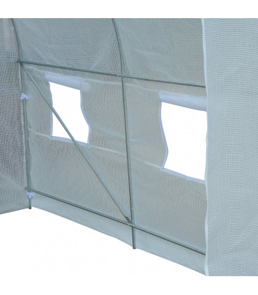 Greenhouse-White PE 2.5m x 2m x 2m Polyethylene Walk-in Greenhouse