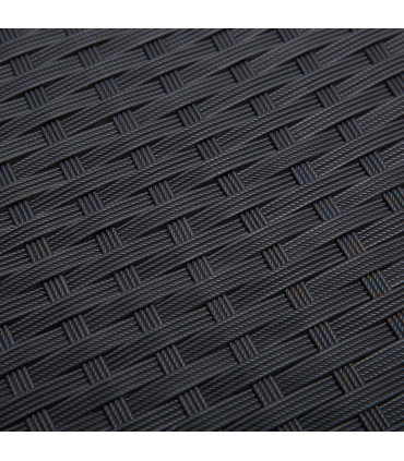 Outdoor 4-Seater Rattan Table & Chairs Set