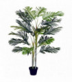 Artificial Plant Tree, 150cm, Crepe Leaves, Black Pot, Indoor Outdoor Use