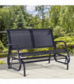 Outdoor Textilene Double Swing Bench