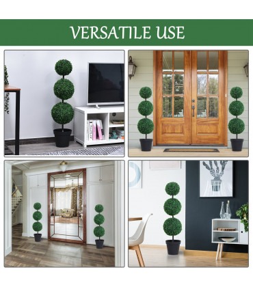 Artificial Boxwood Topiary Trees