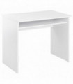 Study Desk White 90cmx50cmx74cm Particle Board Simple Style Sturdy Workstation