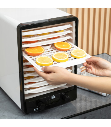 Food Dehydrator 11Tier White 26cm x 39cm x 38cm 550W Food Dryer Machine