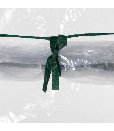 Greenhouse Steel PVC Green 100x50x150cm Outdoor Garden Tall Narrow Roll-up Door