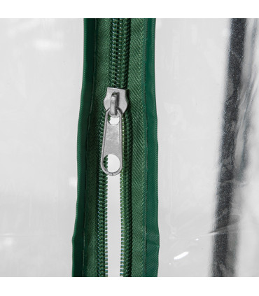 Greenhouse Steel PVC Green 100x50x150cm Outdoor Garden Tall Narrow Roll-up Door