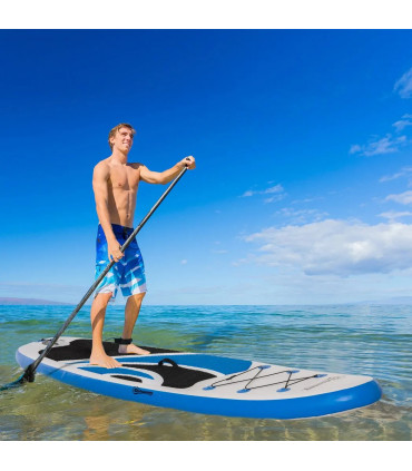 10ft Inflatable Paddle Stand Up Board, Adjustable Paddle Non-Slip Deck Board