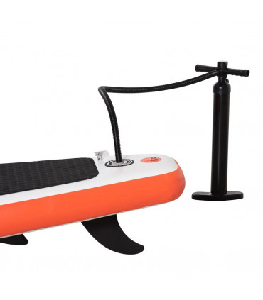 10Ft Inflatable Paddle Stand Up Board, White, 320L x 76Wcm, Adjustable Paddle