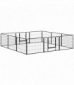 Steel 240x240cm Heavy-Duty 12 Panel Pet Playpen