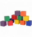 12 Piece Kids Soft Play Blocks Soft Foam Toy Building Stacking Block Multi-color