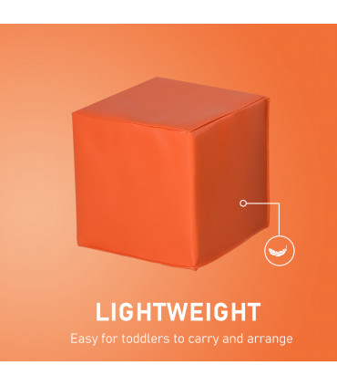 12 Piece Kids Soft Play Blocks Soft Foam Toy Building Stacking Block Multi-color