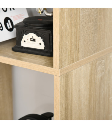 Bookcase 178cm 8-Shelf Beige Particleboard Melamine Surface 70cm x 24cm