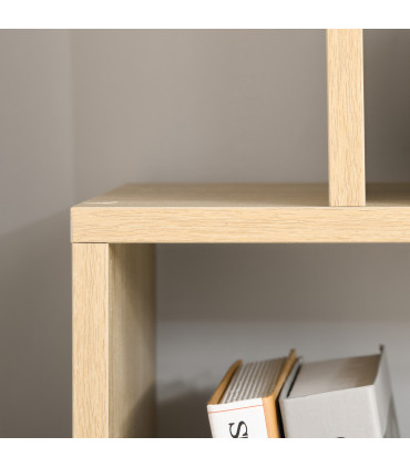 Bookcase 178cm 8-Shelf Beige Particleboard Melamine Surface 70cm x 24cm