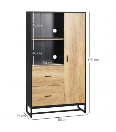 Kitchen Cupboard, Microwave Stand with Storage Cabinet, Soft Close Doors