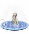 PVC Blue 170cm Splash Pad Sprinkler for Pets Dog Bath Pool Non-slip Outdoor Blue