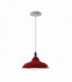 Pendant Lamp Red Metal + PVC Vintage Industrial Chandelier Flush mount Lighting