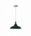 Pendant Lamp Base Green Metal + PVC Industrial Chandelier Flush mount Lighting