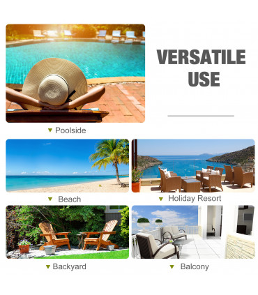 Grey Metal Wicker Rattan Lounger