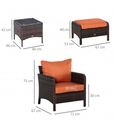 PE Rattan Garden Furniture