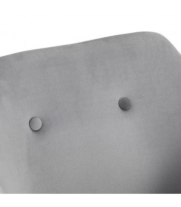 Fabric Grey 74H x 54W x 56Dcm Set of 2 Modern Upholstered Bucket Seat Armchairs