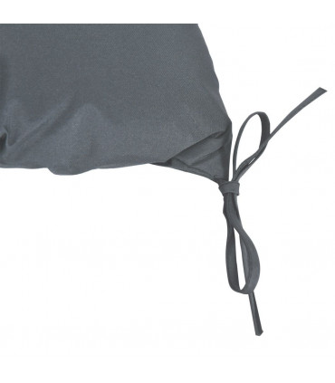 Outdoor Seat Pad Polyester Dark Grey 98L x 100W x 8D cm 2 Seater Garden Bench