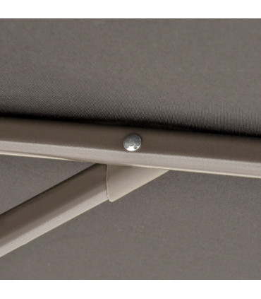 Steel Black 267cm x 267cm x 265cm 2.7m Cantilever Patio Umbrella Shade