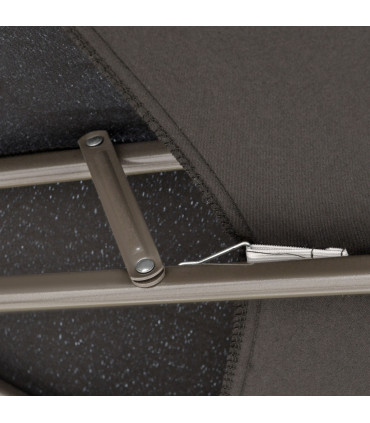 Steel Black 267cm x 267cm x 265cm 2.7m Cantilever Patio Umbrella Shade