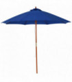 Wooden Garden Parasol Blue 250cm x 250cm x 245cm Outdoor Umbrella Canopy