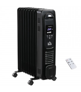 Black 2180W Digital Oil Filled Radiator