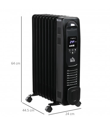 Black 2180W Digital Oil Filled Radiator