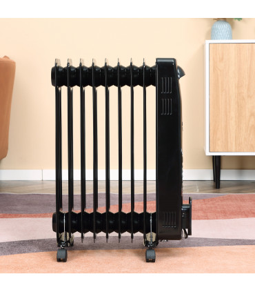 Black 2180W Digital Oil Filled Radiator