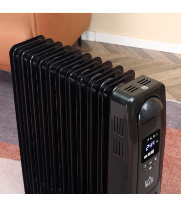 Black 2180W Digital Oil Filled Radiator