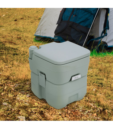 20L Camping Toilet Portable Travel WC Caravan Picnic Fishing Restroom Outsunny