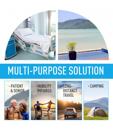 20L Camping Toilet Portable Travel WC Caravan Picnic Fishing Restroom Outsunny