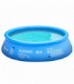 Inflatable Pool Three to Four Person Size PVC Blue 274cm x 274cm x 76cm