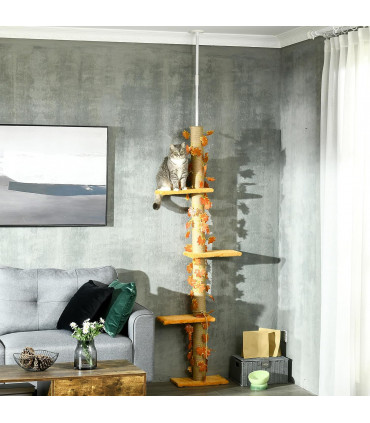 Adjustable Floor-To-Ceiling Cat Tree