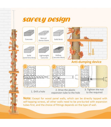 Adjustable Floor-To-Ceiling Cat Tree