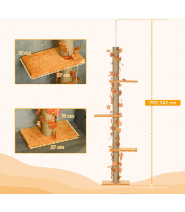 Adjustable Floor-To-Ceiling Cat Tree