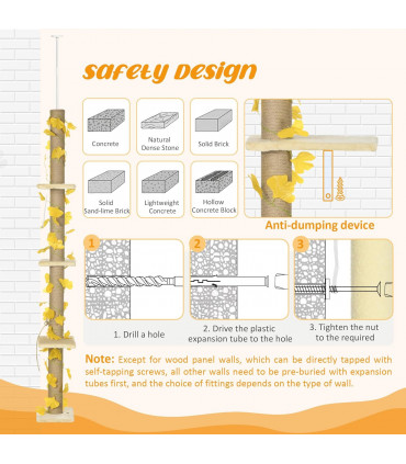 Adjustable Floor-To-Ceiling Cat Tree