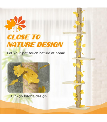 Adjustable Floor-To-Ceiling Cat Tree