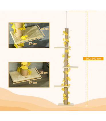 Adjustable Floor-To-Ceiling Cat Tree